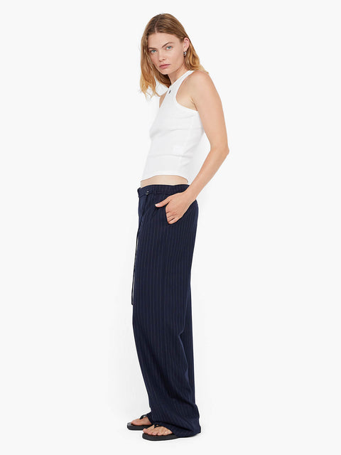 ZAYANA STRAIGHT LEG PANT - INK PINSTRIPE