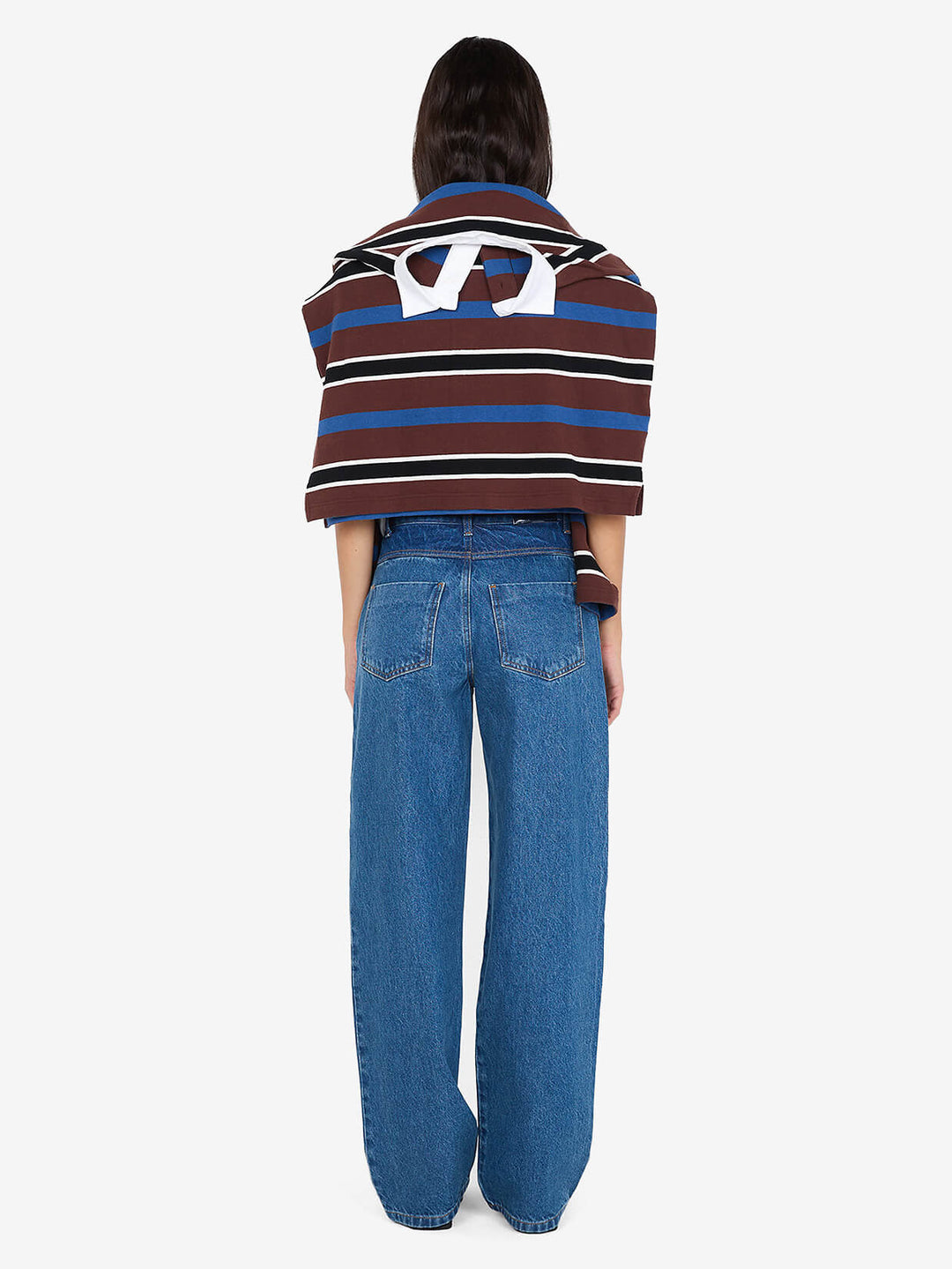 LUCIEN CONTRAST JEAN - INDIGO/WASHED DENIM