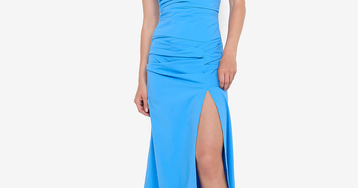 Angelina Strapless Maxi Dress in Mid Blue - BEC + BRIDGE - BEC + BRIDGE Angelina Strapless Maxi Dress in Mid Blue - BEC + BRIDGE - BEC + BRIDGE