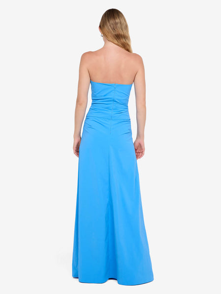 Angelina Strapless Maxi Dress in Mid Blue - BEC + BRIDGE