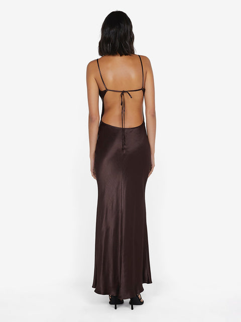 CEDAR CITY MAXI DRESS - DARK CHOC/DARK CHOC