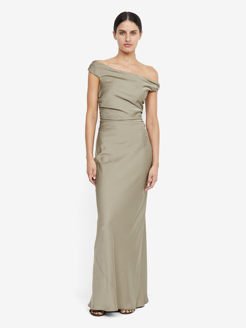 ETERNITY OFF SHOULDER MAXI - SAGE