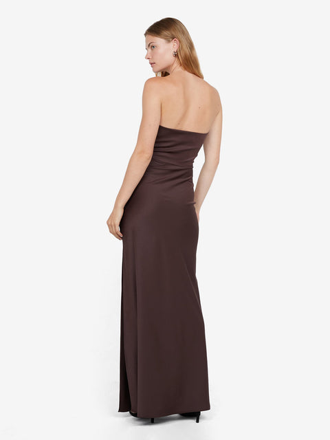 Eternity Strapless Dress in Dark Choc by Bec + Bridge
