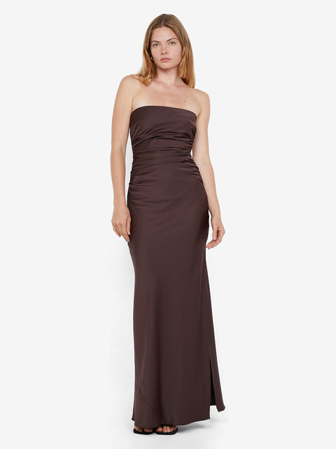 Eternity Strapless Dress in Dark Choc by Bec + Bridge