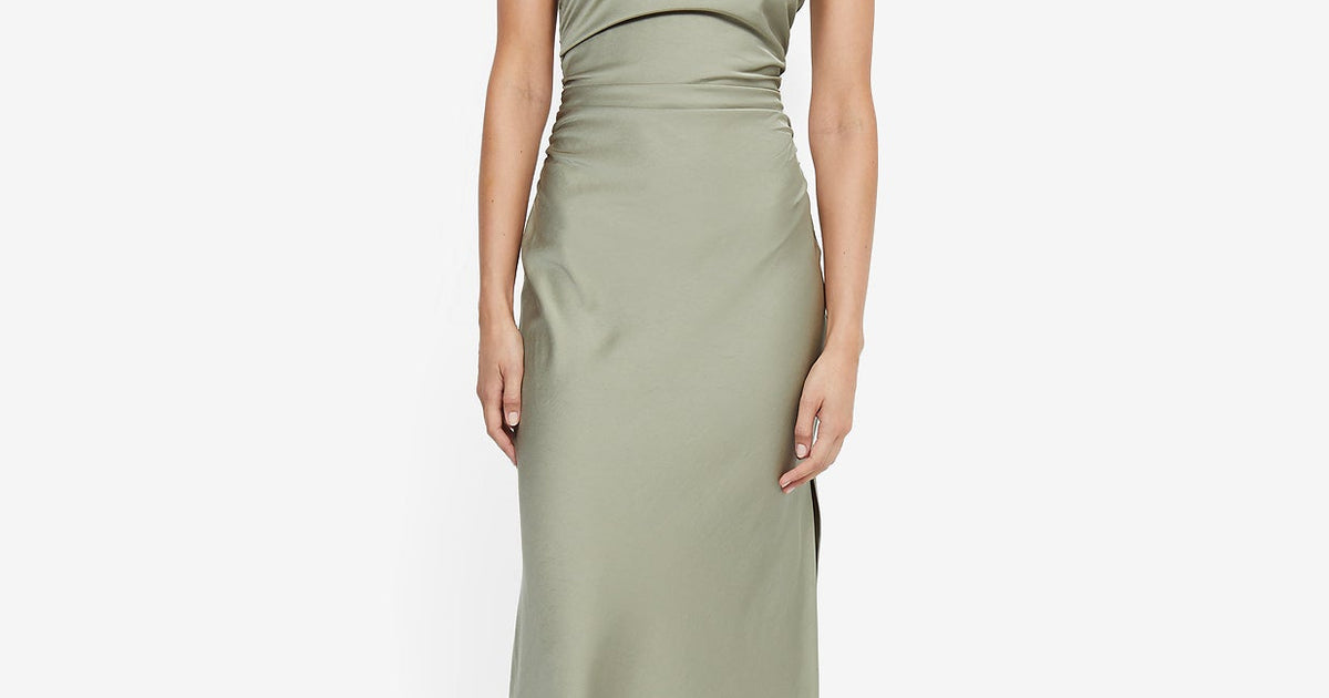 Eternity Strapless Maxi Dress in Sage - BEC + BRIDGE
