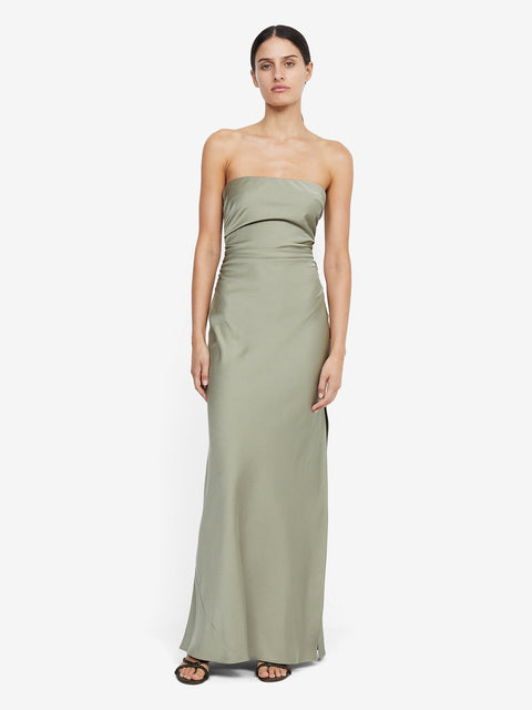 Eternity Strapless Bridesmaid Formal Maxi Dress in Sage Green by Bec + Bridge