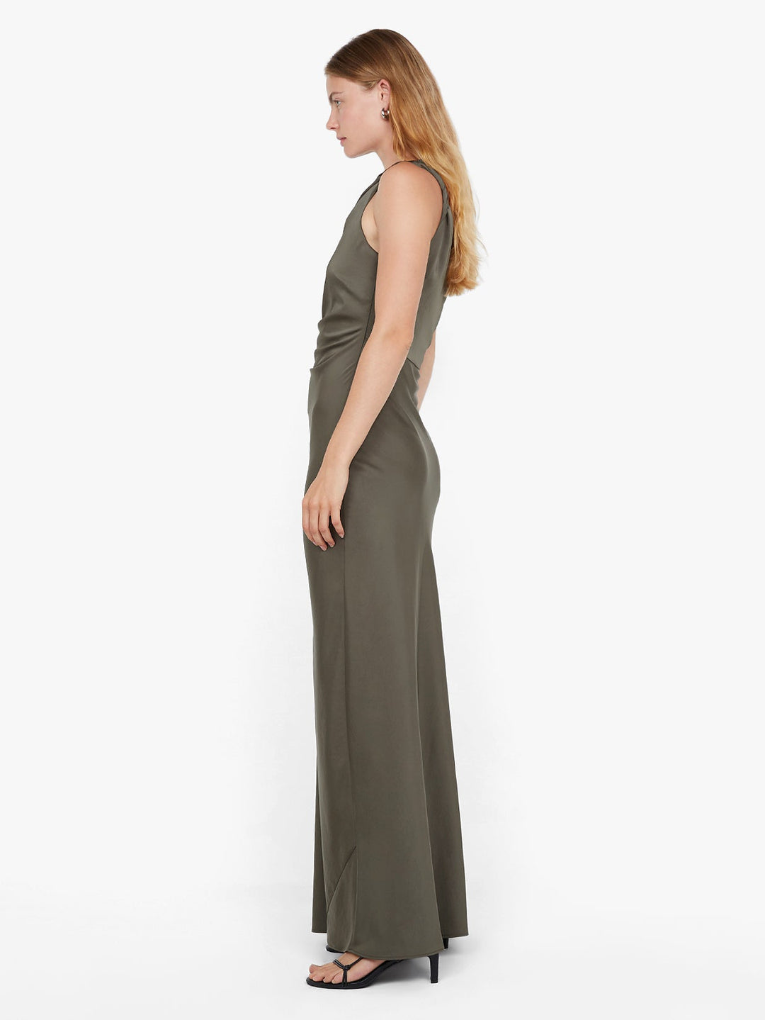 LUNETTA ASYM DRESS - DARK WILLOW
