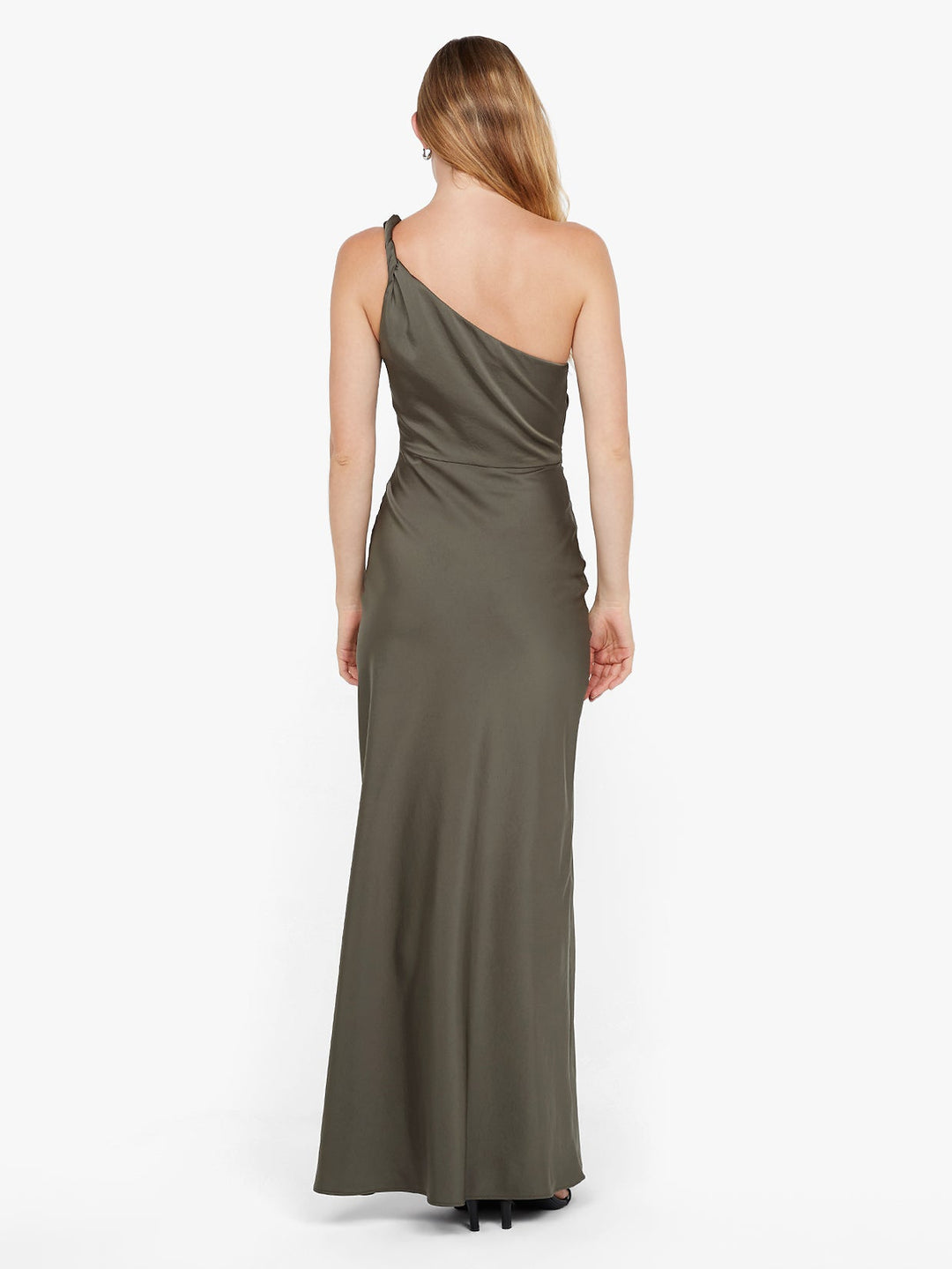 LUNETTA ASYM DRESS - DARK WILLOW