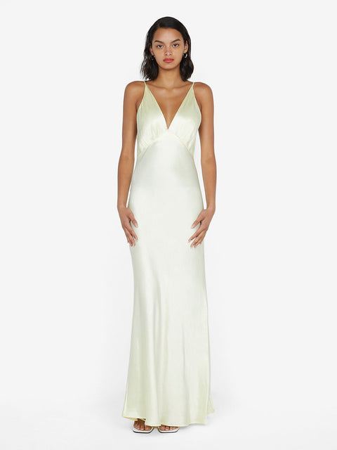 Moon Dance V Maxi Dress in ice yellow bridal dress by Bec+ Bridge