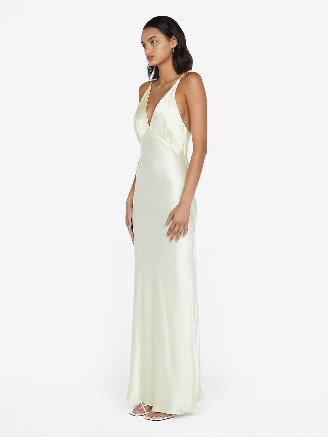 Moon Dance V Maxi Dress in ice yellow bridal dress by Bec+ Bridge