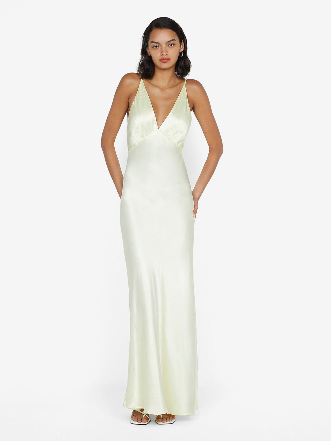 Moon Dance V Maxi Dress in ice yellow bridal dress by Bec+ Bridge