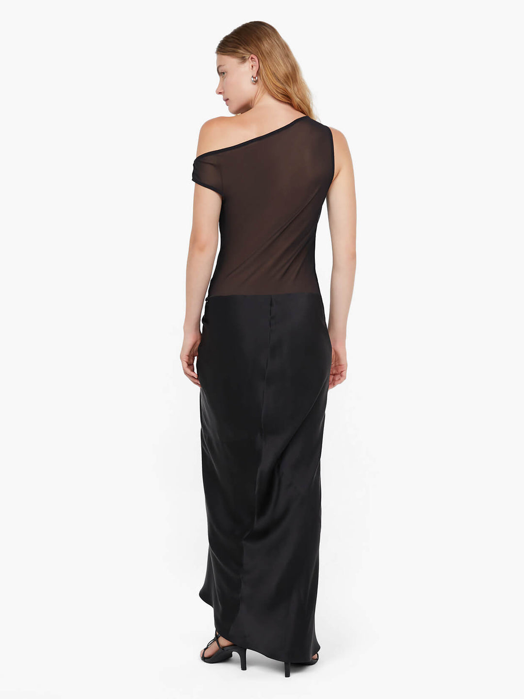 RHONE ASYM MAXI DRESS - BLACK