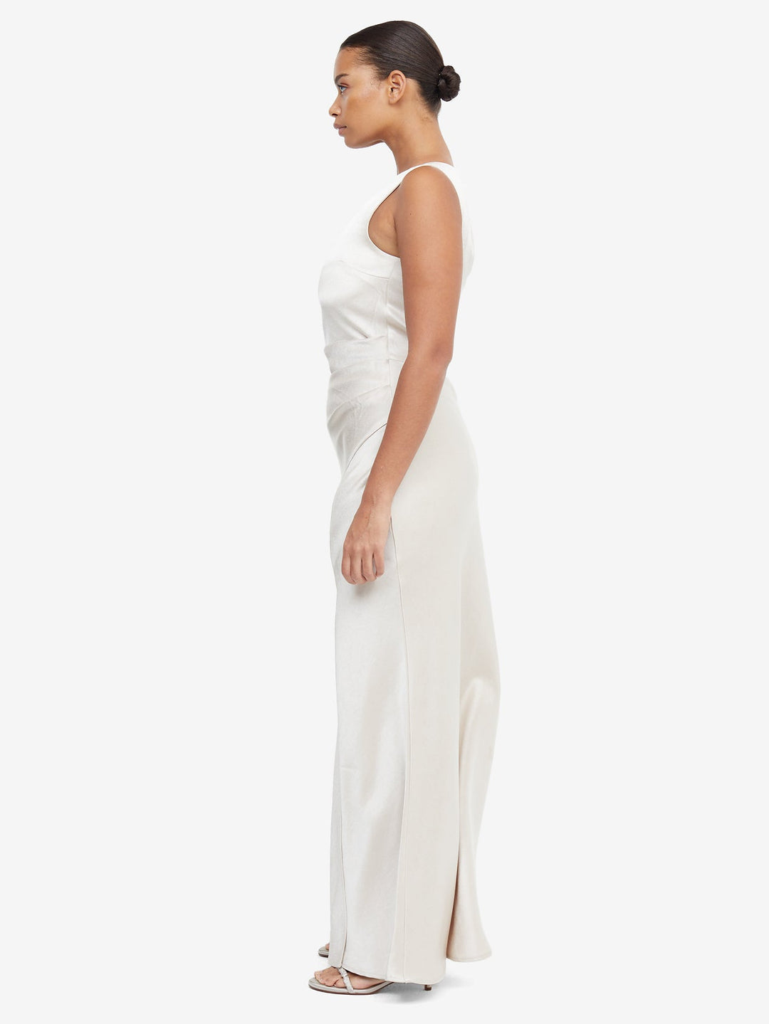 The Dreamer Asym Bride Bridesmaids Dress in Sand Off White by Bec + Bridge