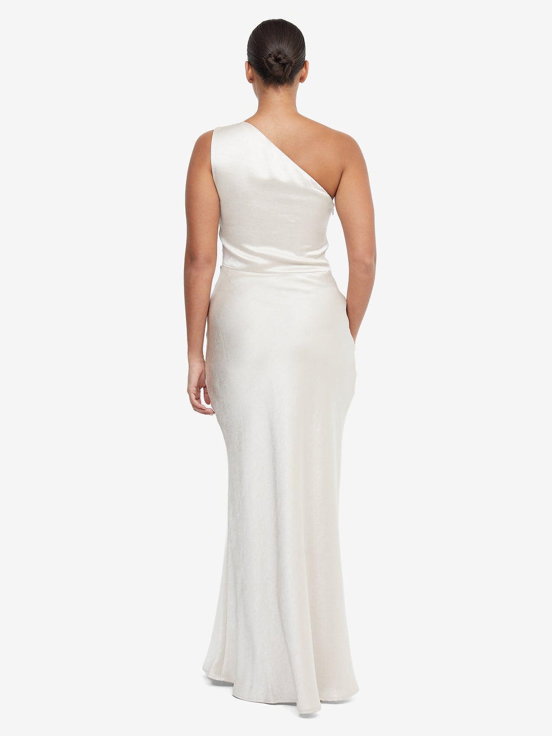 The Dreamer Asym Bride Bridesmaids Dress in Sand Off White by Bec + Bridge