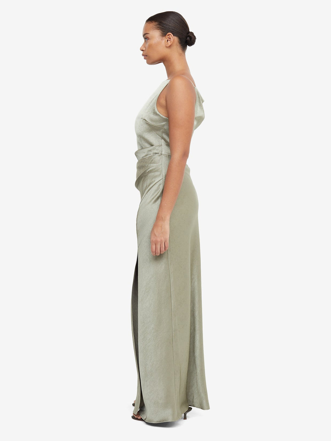 The Dreamer Maxi Boatneck Bridesmaid Dress in Sage by Bec + Bridge