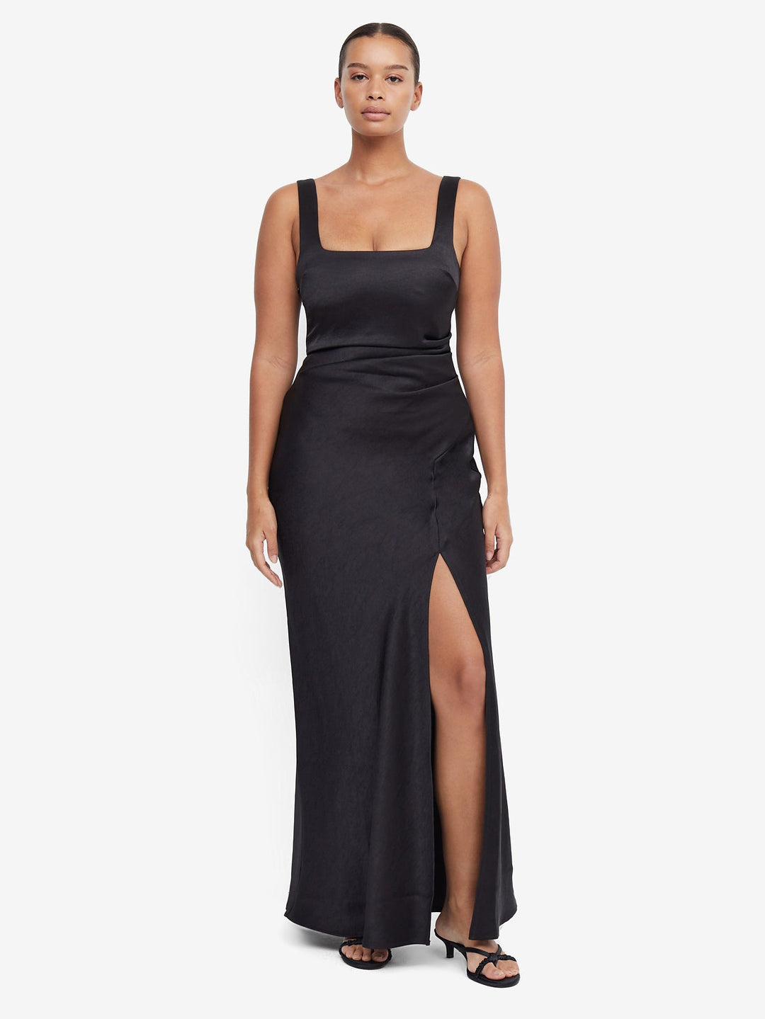 DREAMER SQUARE NECK DRESS - BLACK