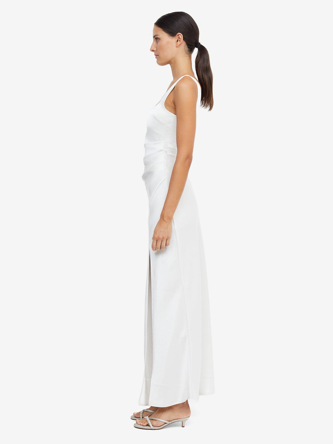 The Dreamer Square Neck Maxi Bridesmaid Bride Formal Dress in Ivory by Bec + Bridge