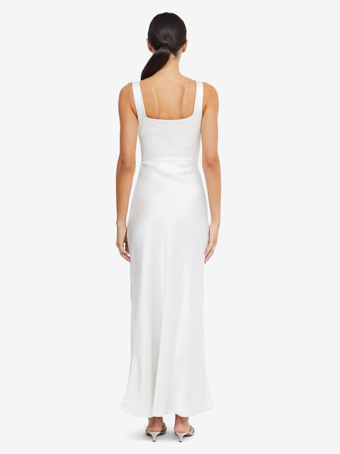 The Dreamer Square Neck Maxi Bridesmaid Bride Formal Dress in Ivory by Bec + Bridge