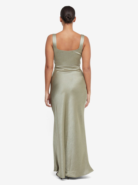 The Dreamer Square Neck Maxi Bridesmaid Dress in Sage by Bec + Bridge
