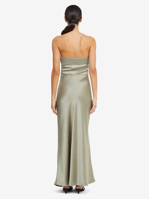 The Dreamer Strapless Bridesmaids Dress in Sage by Bec + Bridge