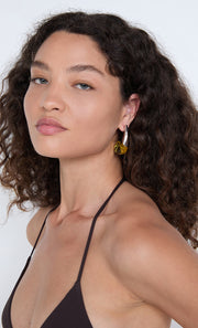 SABLE EARRING - CITRINE/SILVER