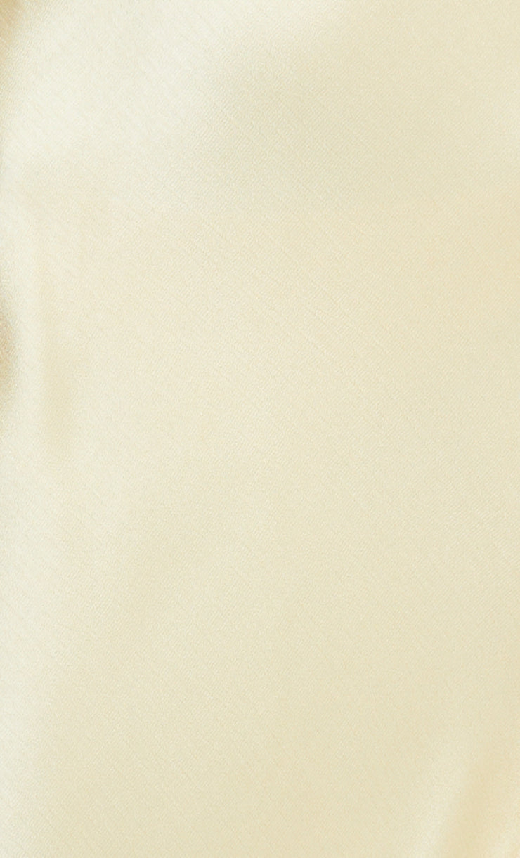 MARGOT SPLIT MIDI DRESS - BUTTER YELLOW