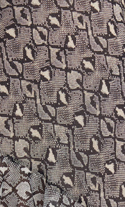 PORTIA ASYM MINI DRESS - PYTHON
