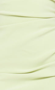 ANDY ASYM MIDI DRESS - LIME