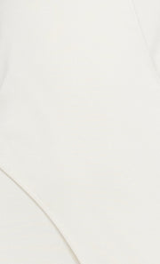 MIRA ASYM KNIT MAXI DRESS - IVORY