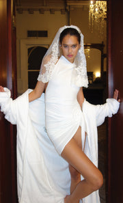 FLORENCE MINI VEIL - WHITE