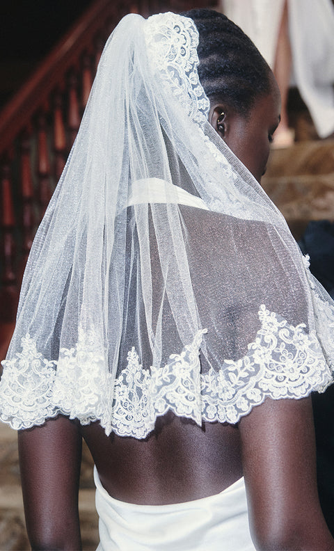 FLORENCE MINI VEIL - WHITE