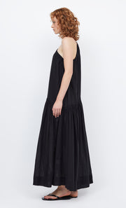 PALMER ASYM MAXI DRESS - BLACK