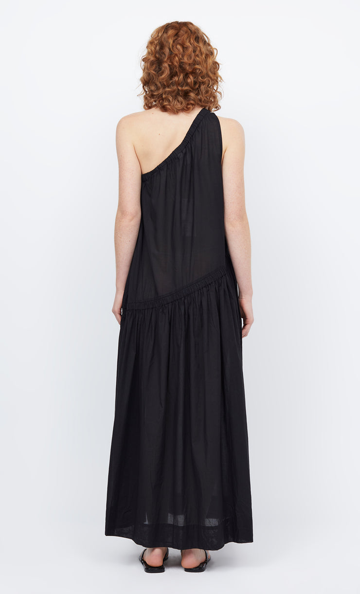 PALMER ASYM MAXI DRESS - BLACK