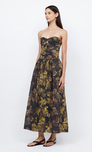 PALMER STRAPLESS MAXI - JASPER FLORAL