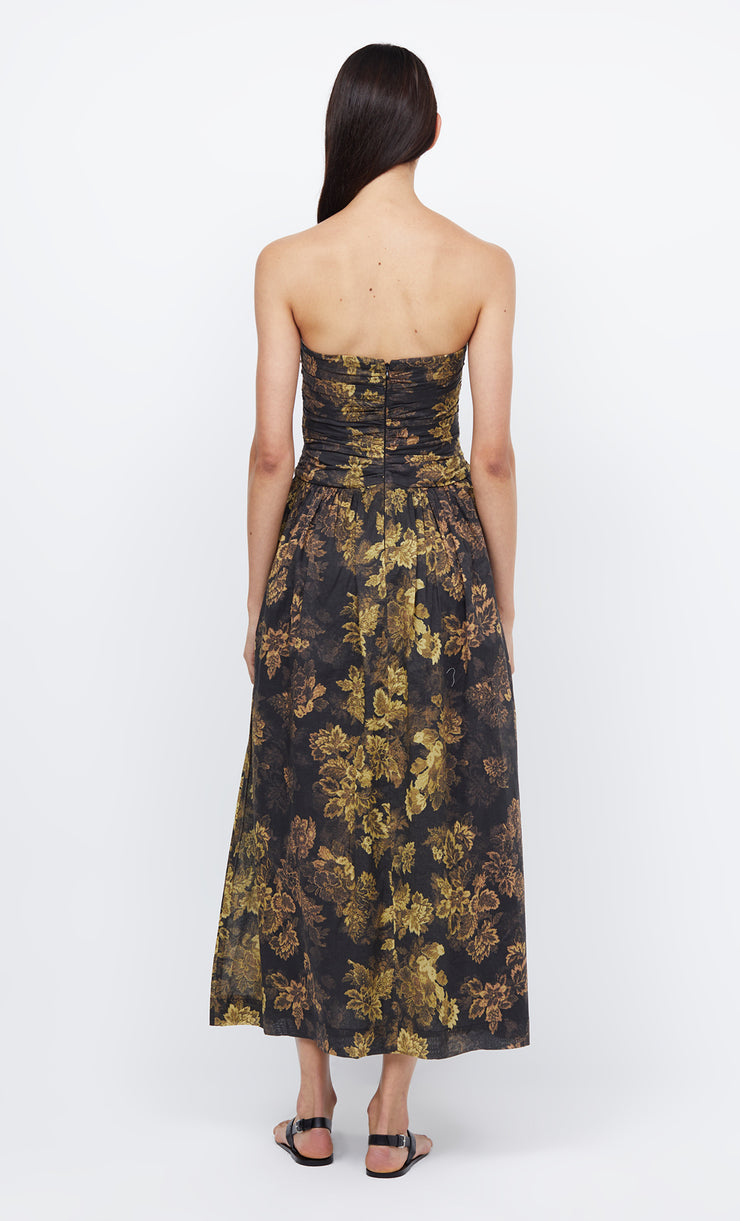 PALMER STRAPLESS MAXI - JASPER FLORAL