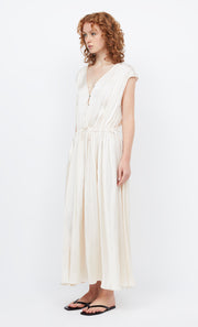 PARADISE BUTTON UP MAXI - IVORY