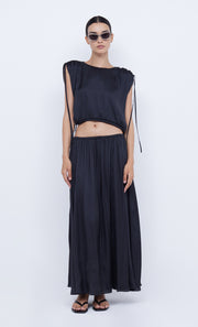 PARADISE MAXI SKIRT - BLACK