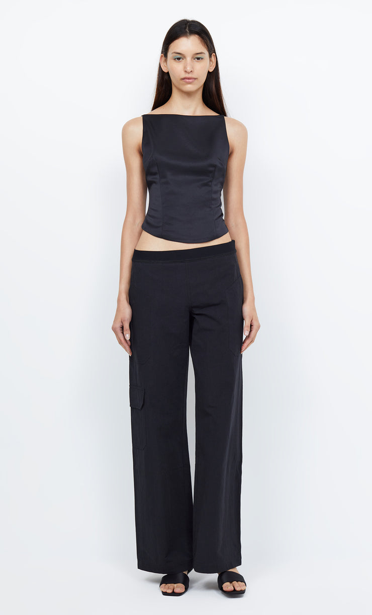 JONES BOATNECK TOP - BLACK