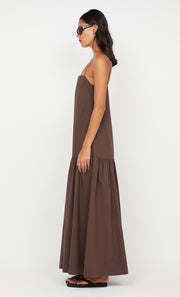 VEDA MAXI DRESS - CHOCOLATE