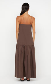 VEDA MAXI DRESS - CHOCOLATE