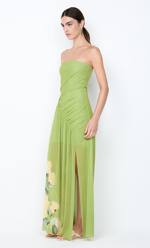 CITRINA STRAPLESS DRESS - ANIYA FLORAL