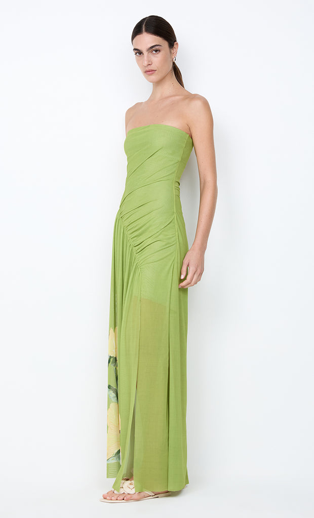 CITRINA STRAPLESS DRESS - ANIYA FLORAL
