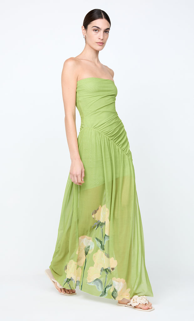 CITRINA STRAPLESS DRESS - ANIYA FLORAL