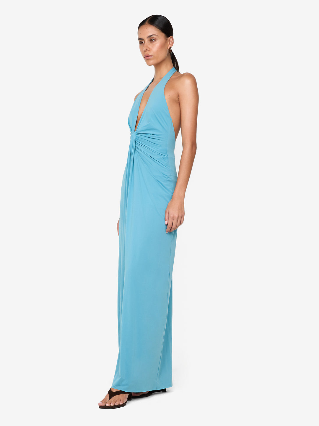 TILLIE DRAPE MAXI DRESS - DEEP SEAFOAM