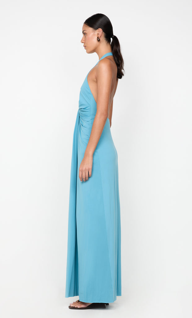TILLIE DRAPE MAXI DRESS - DEEP SEAFOAM