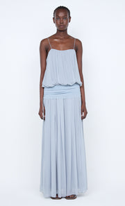 CAMILLE BLOUSON DRESS - CLOUD BLUE