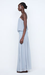 CAMILLE BLOUSON DRESS - CLOUD BLUE