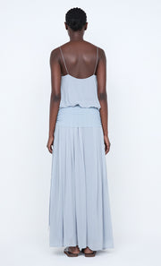 CAMILLE BLOUSON DRESS - CLOUD BLUE
