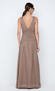 MARLOWE MAXI DRESS - TAUPEE