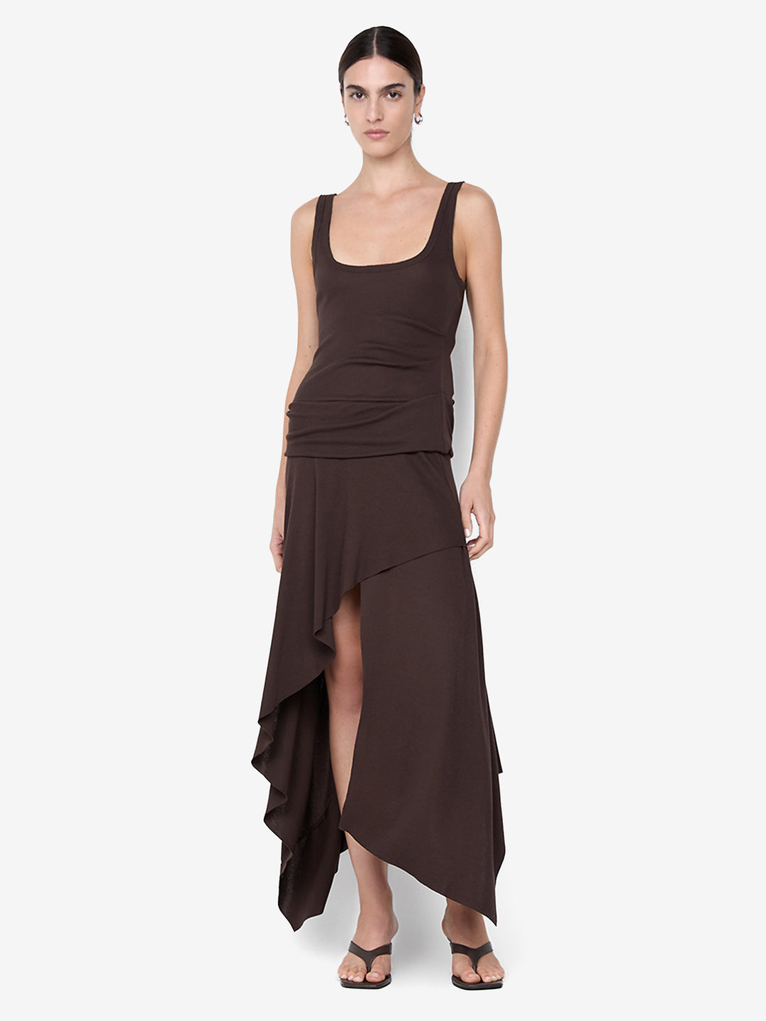 EMERSON TANK DRESS - DARK CHOCOLATE